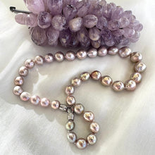 Load image into Gallery viewer, Fabulous Pink Lavender Edison Baroque Pearl Necklace, Silver or Gold