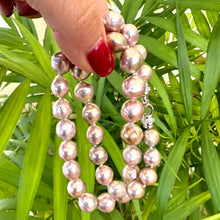 Load image into Gallery viewer, Fabulous Pink Lavender Edison Baroque Pearl Necklace, Silver or Gold