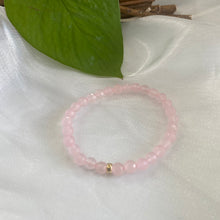 Load image into Gallery viewer, Faceted Rose Quartz Beads Bracelet
