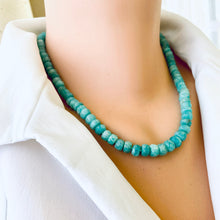 Carica l'immagine nel visualizzatore di Gallery, Graduated Amazonite Candy Necklace, Gold