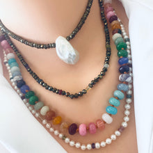 Carica l'immagine nel visualizzatore di Gallery, Rainbow Candy Necklace, Silver