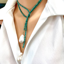 Charger l'image dans la galerie, Turquoise wrap necklace