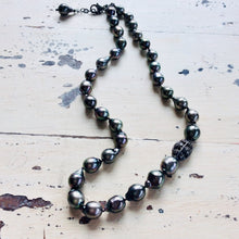 Load image into Gallery viewer, Tahitian Baroque Pearls Champagne Diamond Necklace