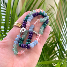 Cargar imagen en el visor de la galería, Aventurine, Jade, Multi Gemstones Candy Necklace