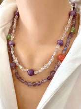Carica l'immagine nel visualizzatore di Gallery, 21"inches Amethyst necklace