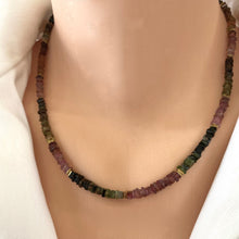 Load image into Gallery viewer, Tourmaline Necklace, 14k GF