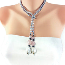 Charger l'image dans la galerie, Collier Lariat en Perles Pastel