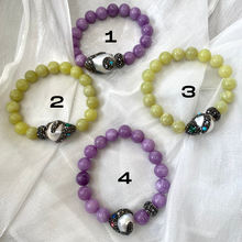 Load image into Gallery viewer, Colorful Jade Bracelet &amp; Sparkly Rhinestones Pave Baroque Pearl
