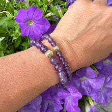 Lade das Bild in den Galerie-Viewer, Amethyst Bracelet in 6 or 8mm, 14K GF, 7&quot;
