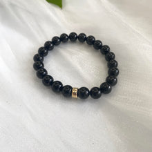 Load image into Gallery viewer, Black Tourmaline Bracelet in 8mm, 14K GF
