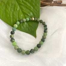 Load image into Gallery viewer, Chrysoprase Stretch Bracelet in 6mm, 14K GF, 7&quot;
