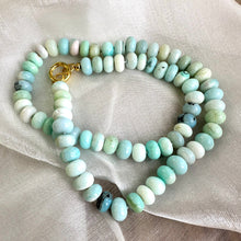 Carica l&#39;immagine nel visualizzatore di Gallery, Blue Peru Opal Candy Necklace, Gold
