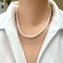 Lade das Bild in den Galerie-Viewer, Elegant Pearl Necklace &amp; 14k GF Heart Chain
