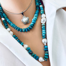 Carica l&#39;immagine nel visualizzatore di Gallery, 18&quot;inches Arizona turquoise necklace
