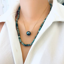 Charger l&#39;image dans la galerie, Emerald &amp; Pyrite Candy Necklace – 22&quot;
