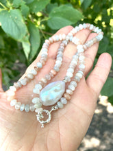 Carica l&#39;immagine nel visualizzatore di Gallery, Mixed Moonstone &amp; Baroque Pearl Candy Necklace
