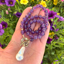 Lade das Bild in den Galerie-Viewer, 8mm Amethyst beads necklace
