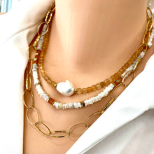 Carica l&#39;immagine nel visualizzatore di Gallery, gemstone layering necklace
