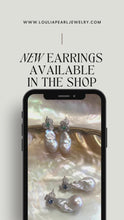 Carica e avvia il video nel visualizzatore di galleria, Genuine Emerald or Sapphire Studs with Removable Pearl Drops | Rhodium Plated Silver | Trillium Flower Earrings | Bridal or Wedding Jewelry
