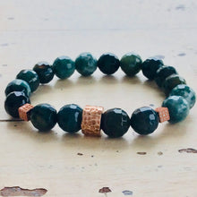 Load image into Gallery viewer, Green Agate Stack Bracelet
