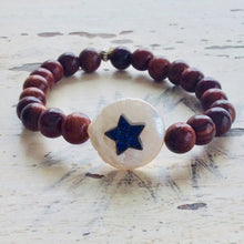 Carica l&#39;immagine nel visualizzatore di Gallery, Star Bracelet set. Pearl Bracelet Stack. Boho Chic Beach Bracelet Set
