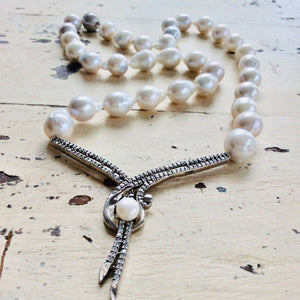 Bridal Baroque Pearls Princess Necklace at $365