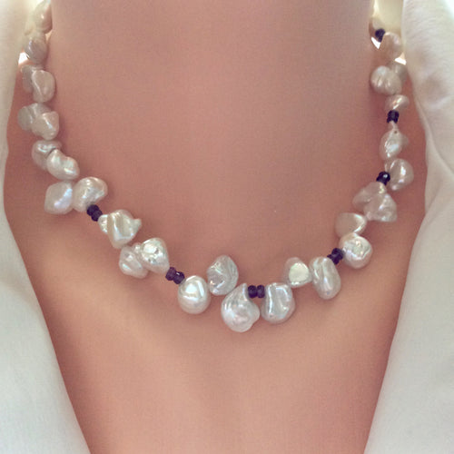 keshi pearls necklace