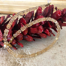 Load image into Gallery viewer, Citrine Choker Necklace with Gold Vermeil Details, 15.5&quot;inches, November Birthstone
