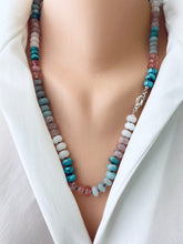 Carica l&#39;immagine nel visualizzatore di Gallery, hand knotted gemstone necklace
