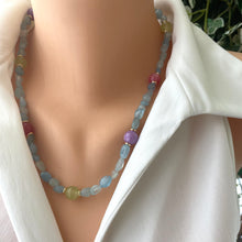 Carica l&#39;immagine nel visualizzatore di Gallery, March birthstone necklace gift for her

