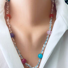 Charger l&#39;image dans la galerie, rainbow gemstone necklace
