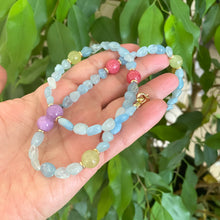 Carica l&#39;immagine nel visualizzatore di Gallery, 21&quot;inches Aquamarine necklace
