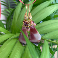 Load image into Gallery viewer, Mookaite Jasper, Garnet &amp; Pink Coral Cluster Earrings
