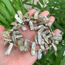 Lade das Bild in den Galerie-Viewer, Champagne Biwa Keshi Pearl Necklace
