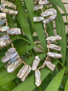 Champagne Biwa Keshi Pearl Necklace