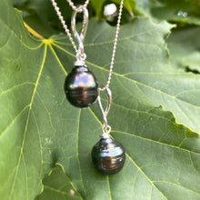 Charger l&#39;image dans la galerie, Tahitian Teardrop Pearl Pendant on Sterling Silver Ball Chain, 20&quot;or 22&quot;inches, June Birthstone
