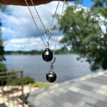 Charger l&#39;image dans la galerie, Tahitian Teardrop Pearl Pendant on Sterling Silver Ball Chain, 20&quot;or 22&quot;inches, June Birthstone
