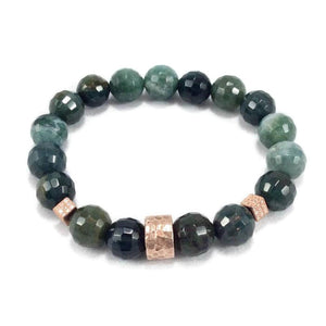 Green Agate Stack Bracelet