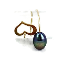 Lade das Bild in den Galerie-Viewer, Solid Gold 18K Minimalist Heart Pearl Ring
