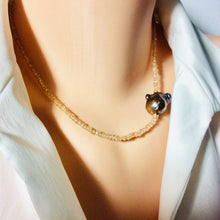 Charger l&#39;image dans la galerie, Citrine &amp; Baroque Pearl Necklace November Birthstone
