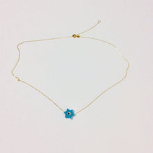Charger l&#39;image dans la galerie, Collier avec pendentif étoile de David en or massif 18 carats, 38 cm de long, cadeau de Bat Mitzvah
